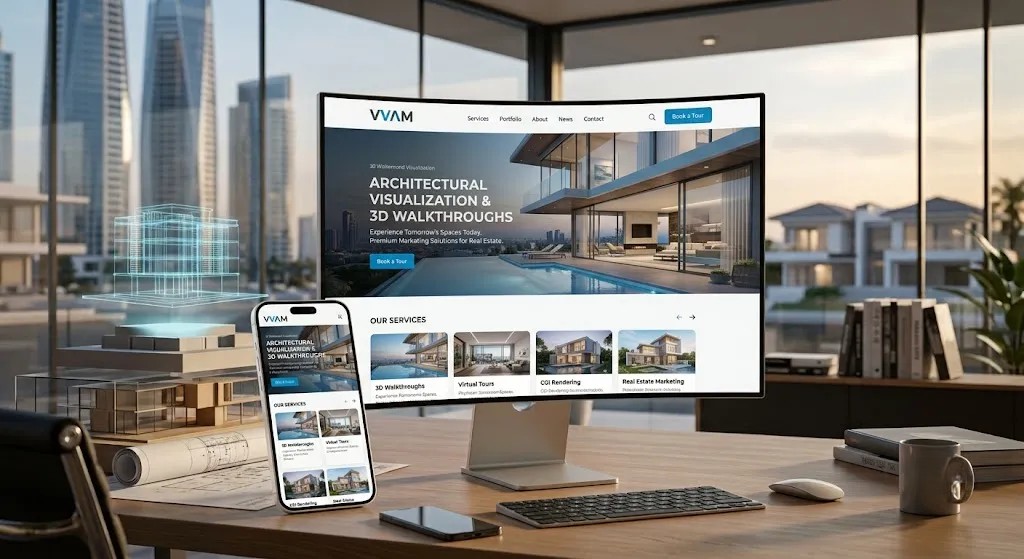 VVAM 3D Landing Page Project